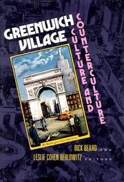 Cover of: Greenwich Village: Culture and Counterculture