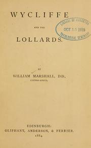 Cover of: Wycliffe and the Lollards
