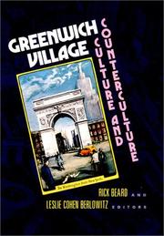 Cover of: Greenwich Village: culture and counterculture