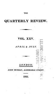 Cover of: The Quarterly Review