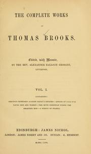 Cover of: Complete works of Thomas Brooks