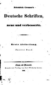 Cover of: Symbolik und Mythologie der alten V"olker, besonders der Griechen by Georg Friedrich Creuzer