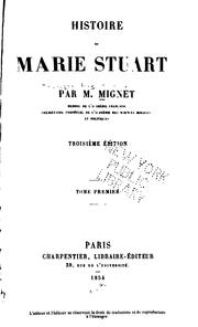 Cover of: Histoire de Marie Stuart
