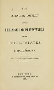 Cover of: impending conflict between Romanism and Protestantism in the United States.