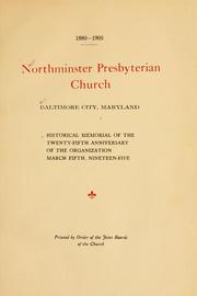 Cover of: Northminster Presbyterian Church, Baltimore City, Maryland by 