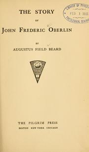Cover of: The story of John Frederic Oberlin