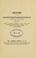 Cover of: History of the Seventh United Presbyterian Church, Frankford, Philadelphia 1853-1905