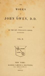 Cover of: The works of John Owen