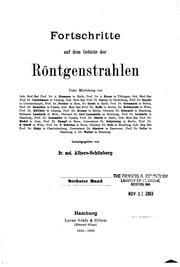 Fortschritte auf dem Gebiete der Roentgenstrahlen by Deutsche Röntgengesellschaft