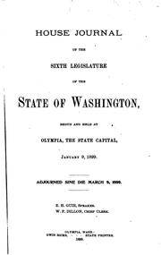 Cover of: Journal of the House of Representatives of the ... Session of the South ...