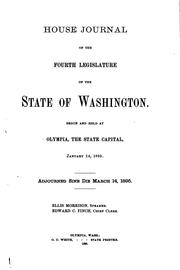 Cover of: Journal of the House of Representatives of the ... Session of the South ...