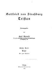 Cover of: Gottfried von Strassburg: Tristan by Gottfried von Strassburg, Karl Marold
