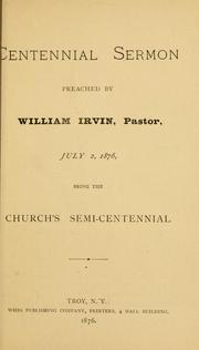 Cover of: Centennial sermon