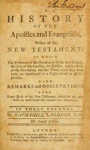 Cover of: history of the Apostles and Evangelists, writers of the New Testament ...