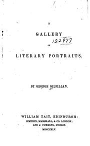 Cover of: A Gallery of Literary Portraits