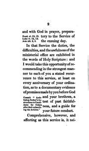 Cover of: An address delivered to the candidates for holy orders in the diocese of Barbados and the ... by William Hart Coleridge