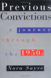 Cover of: Previous convictions: a journey through the 1950s