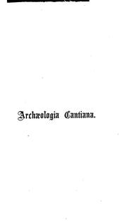 Cover of: Archaeologia Cantiana by Kent Archaeological Society