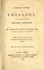 Cover of: A concise system of theology: on the basis of the Shorter catechism