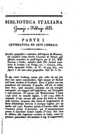 Cover of: Biblioteca italiana, o sia giornale di letteratura, scienze ed arti ...