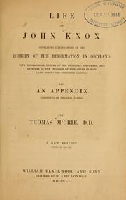 Cover of: The works of Thomas M'Crie, D.D.