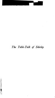 Cover of: The Table-talk of Shirley [pseud.] by John Skelton