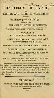 Cover of: The confession of faith by Church of Scotland.