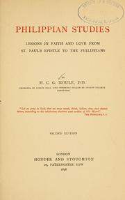 Cover of: Philippian studies: lessons in faith and love from St. Paul's epistle to the Philippians