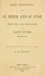 Cover of: The Epistles of St. Peter and St. Jude: preached and explained