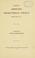 Cover of: History of Abington Presbyterian Church, Abington, Pa.