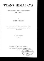 Cover of: Trans-Himalaya by by Sven Hedin.