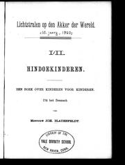 Cover of: Hindoekinderen by Blauenfeldt, Johanne Mrs.