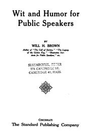 Cover of: Wit and Humor for Public Speakers