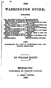 Cover of: The Washington Guide: Containing Capt. John Smith's Account of the Chesapeake Bay ...