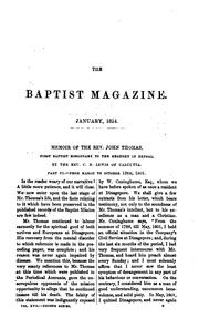 Cover of: The baptist Magazine by 