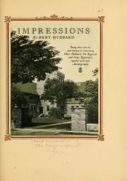 Cover of: Impressions