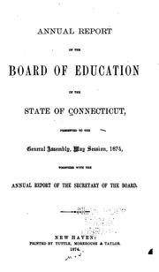 Cover of: Report of the Board of Education ...