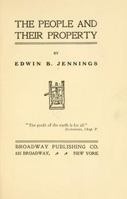 Cover of: The people and their property
