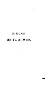 Cover of: Le secret de Fourmies: avec un plan de la place de l'e?glise