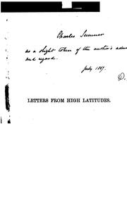 Cover of: Letters from High Latitudes: Being Some Account of a Voyage in the Schooner Yacht "Foam" ... to ...