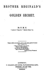 Cover of: Brother Reginald's golden secret, by F.M.S.