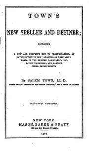 Town's New Speller and Definer by Salem Town