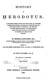 Cover of: The History of Herodotus: A New English Version,