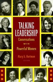Cover of: Talking leadership: conversations with powerful women
