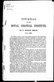 Cover of: Mineral wealth of British Columbia by [Dr. Dawson].