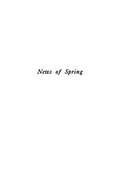 Cover of: News of Spring and Other Nature Studies by Maurice Maeterlinck