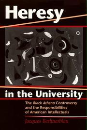 Cover of: Heresy in the University by Jacques Berlinerblau