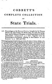 Cover of: A Complete Collection of State Trials and Proceedings for High Treason and ...