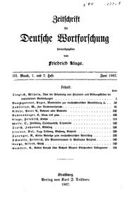 Cover of: Zeitschrift für deutsche Sprache by 
