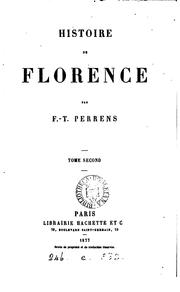 Cover of: Histoire de Florence by François Tommy Perrens